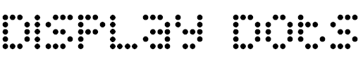 Font Font Display Dots