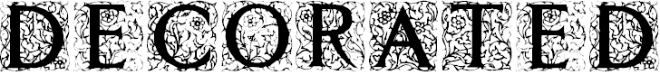 Free Font Decorated Roman Initials