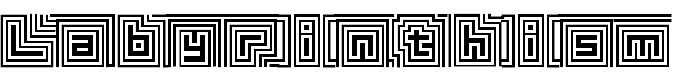 Free Font D3 Labyrinthism
