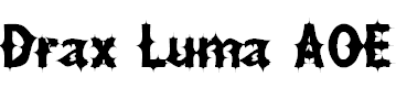 Free Font Drax Luma