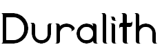 Free Font Duralith