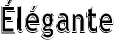 Free Font Elegante Regular