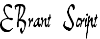 Free Font E-Brant Script