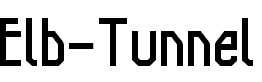 Free Font Elb-Tunnel