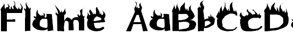 Font Font Flame