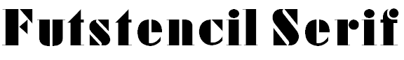 Free Font Futstencil Serif