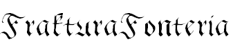 Free Font FrakturaFonteria