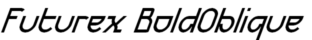 Free Font Futurex BoldOblique