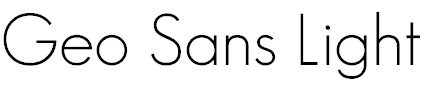 Free Font Geo Sans Light