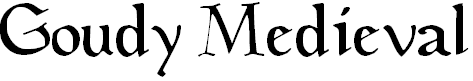 Free Font Goudy Medieval