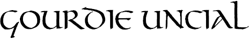 Free Font Gourdie Uncial