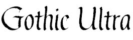 Font Font Gothic Ultra