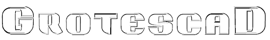 Free Font Grotesca3-D