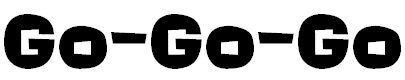 Free Font Go-Go-Go