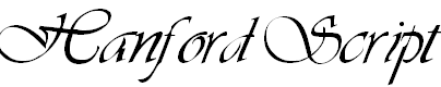 Free Font Hanford Script