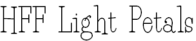 Free Font HFF Light Petals
