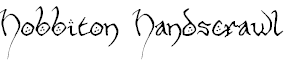 Free Font Hobbiton