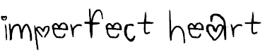 Font Font imperfect heart