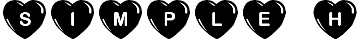 Free Font JLR Simple Hearts