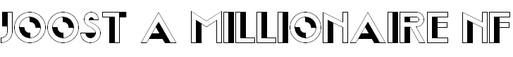 Free Font Joost A Millionaire NF