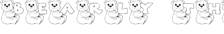 Free Font JLR Bearly There