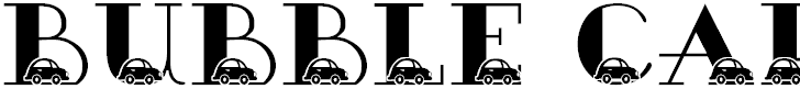 Free Font JLR Bubble Car