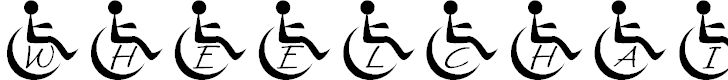 Free Font JLR Wheelchair