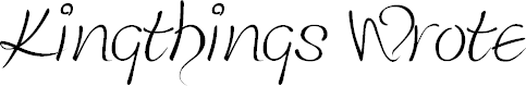 Free Font Kingthings Wrote