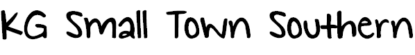Free Font KG Small Town Southern Girl