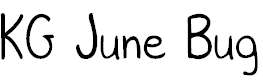 Free Font KG June Bug