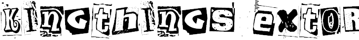 Free Font Kingthings Extortion
